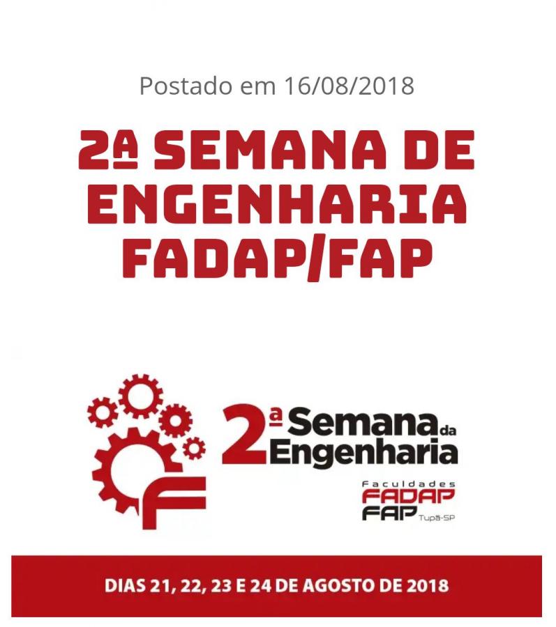 ETEC PARTICIPA DA 2º SEMANA DE ENGENHARIA DA FADAP