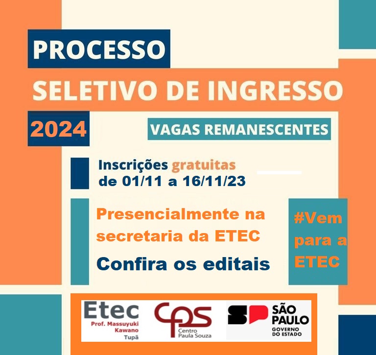 Processo Seletivo - Vagas remanescentes 2024