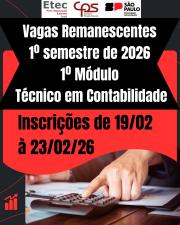 Vagas Remanescentes - Contabilidade