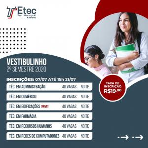 Vestibulinho 2� semestre 2020