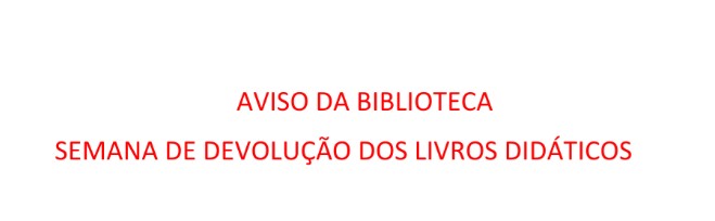 Semana de devolu��o de livros did�ticos 2020